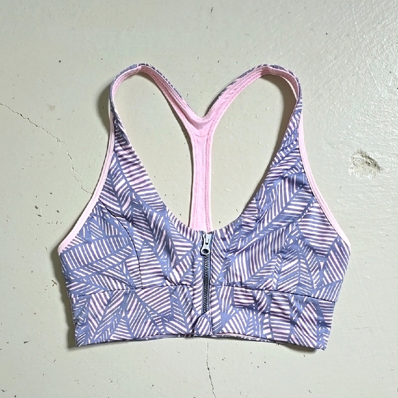 Lululemon Banana Palm Leaves Sports Bra Size 6 - Picture 1 of 8